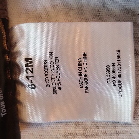 The Rolling Stones grey long sleeved onesie/bodysuit - Picture 3 of 4